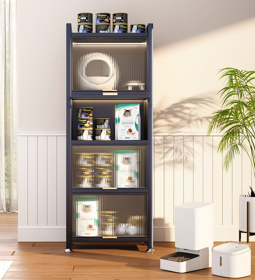 Joybos® 5 Tiers Narrow Multifunction Dustproof Metal Kitchen Storage Cabinet F85