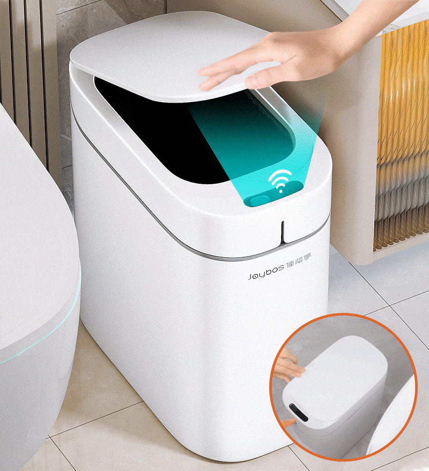 Joybos® Smart Touchless Trash Can With Automatic Adsorption Bagging Z35