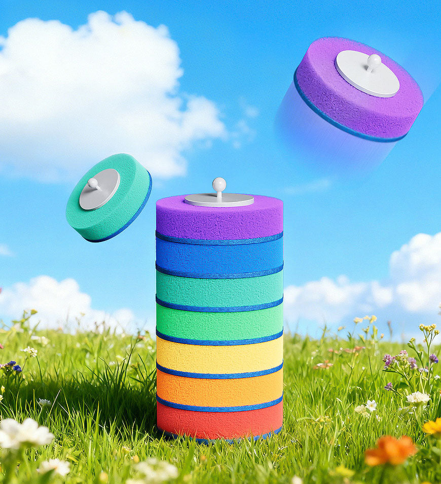 Joybos® Rainbow Toilet Brush Refills, 7 Colors Disposable Toilet Cleaning Heads Z210