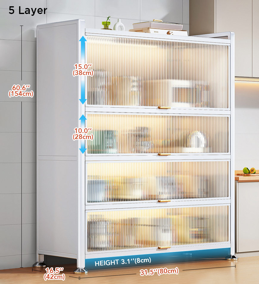 Joybos® Upgraded Larger Heavy Metal Kitchen Storage Cabinet F238