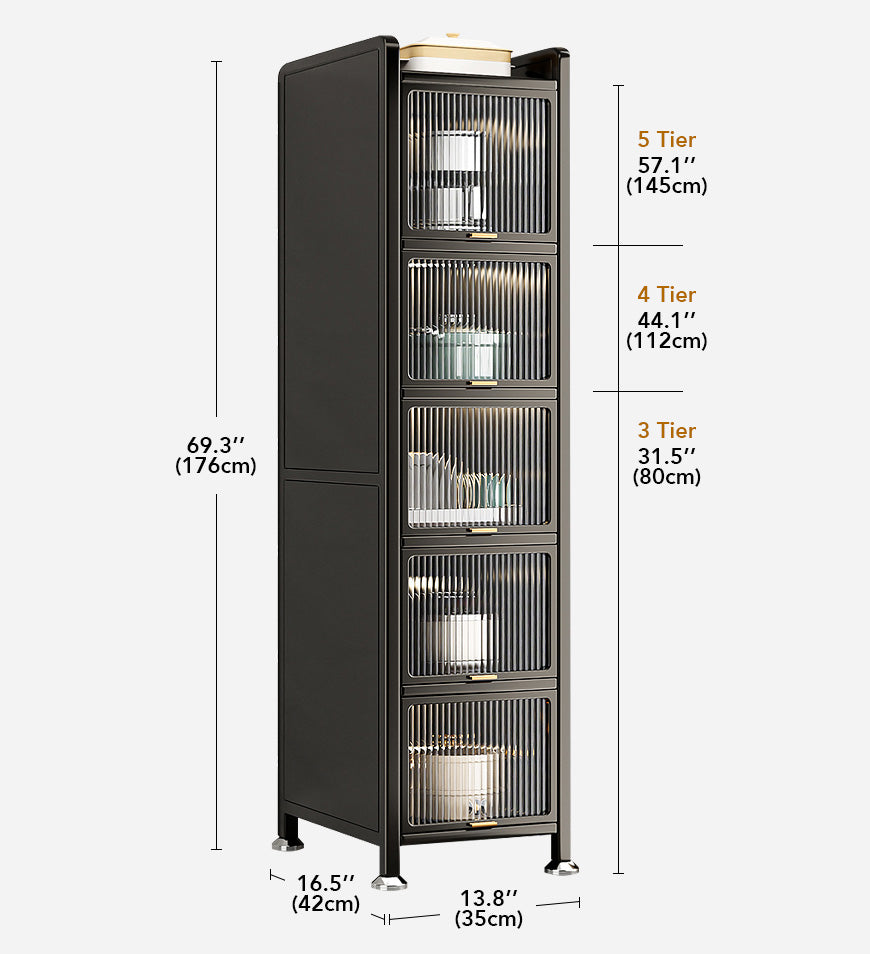 Joybos® 6 Tiers Upgrade Narrow Multifunction Metal Kitchen Storage Cabinet F217