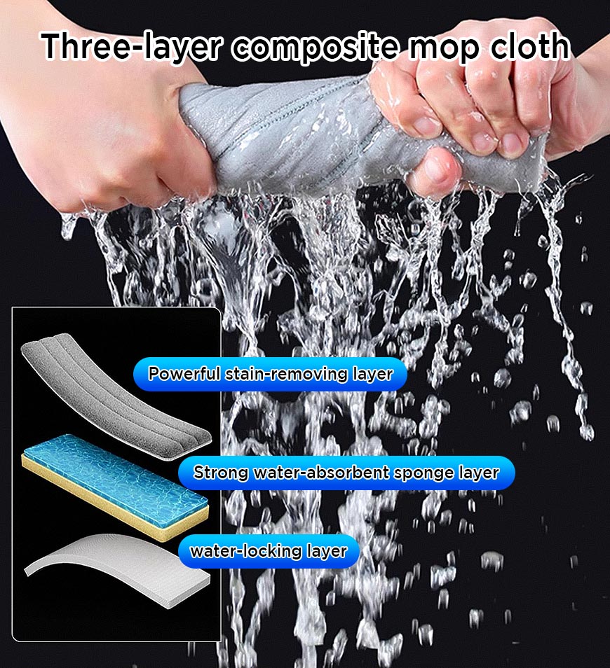 Joybos® 2 Pcs Large Flat Floor Mop and Bucket Set With Upgrade Wringer Set Z41