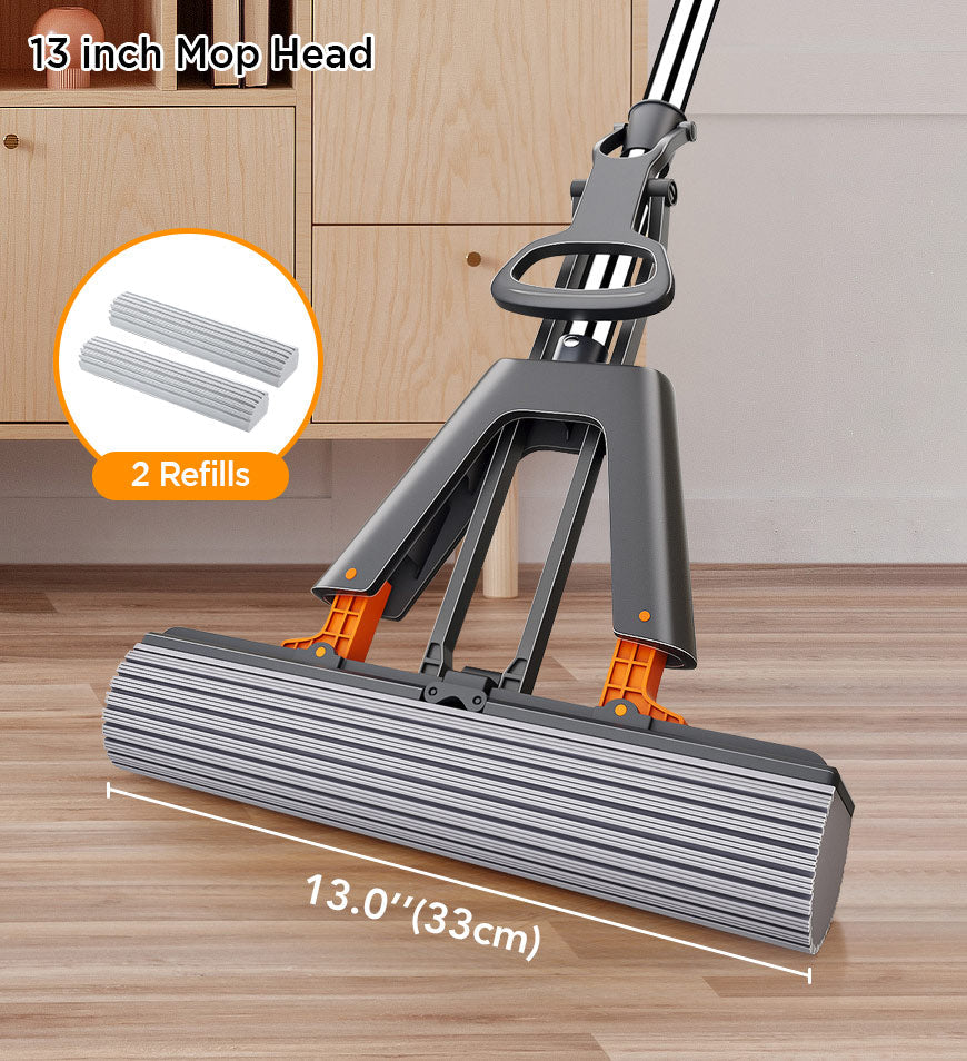 Joybos® Self-Wringing Sponge Mops For Floor Cleaning Squeeze Z175