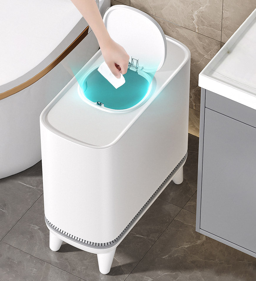 Joybos® Narrow Trash Can With Legs Auto Adsorb Trash Bag Z108