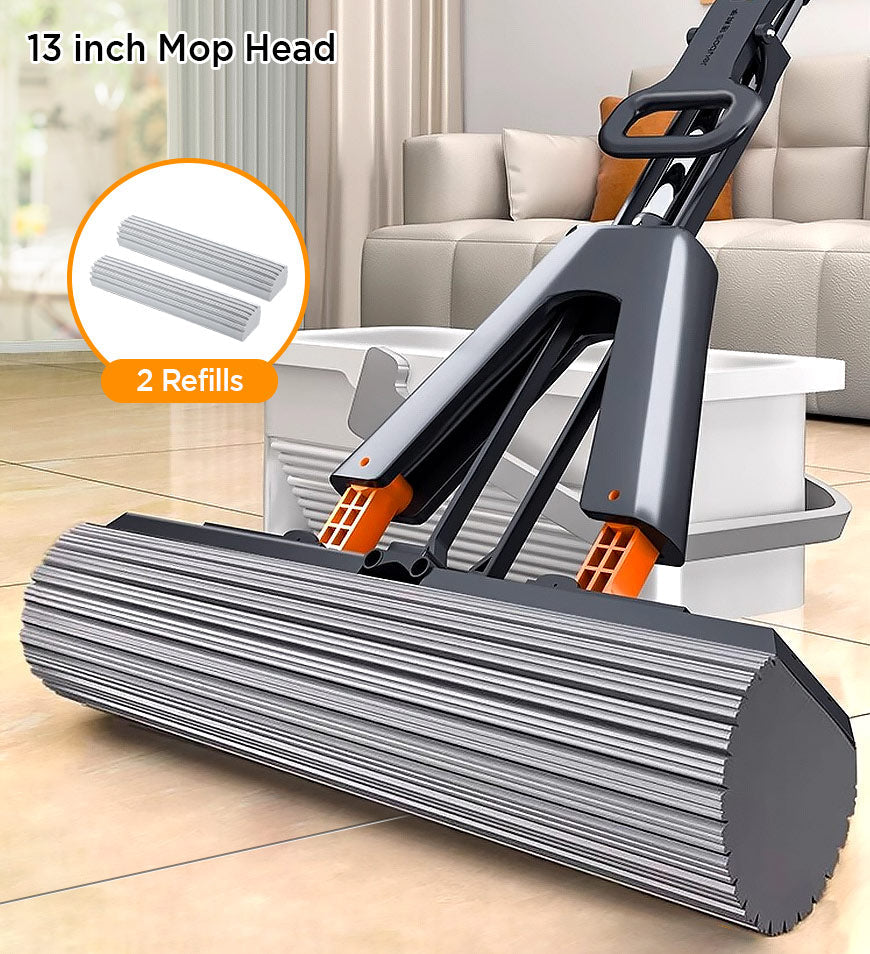 Joybos® Self-Wringing Sponge Mops For Floor Cleaning Squeeze Z175