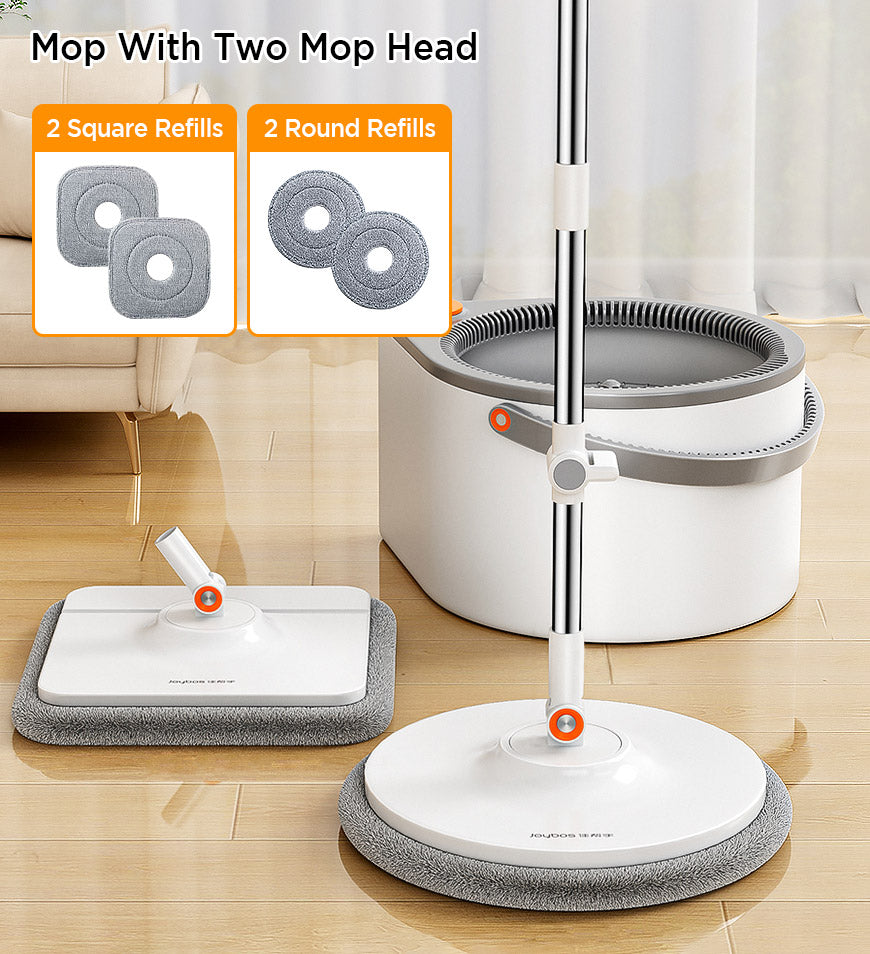 Joybos® Easy Washing Round Spin Mop & Bucket System