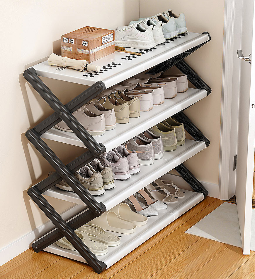 Joybos® Large capacity simple folding shoe rack F253