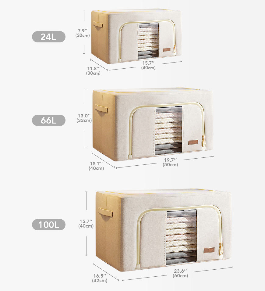 Joybos® Cotton Foldable Clothes Storage Box