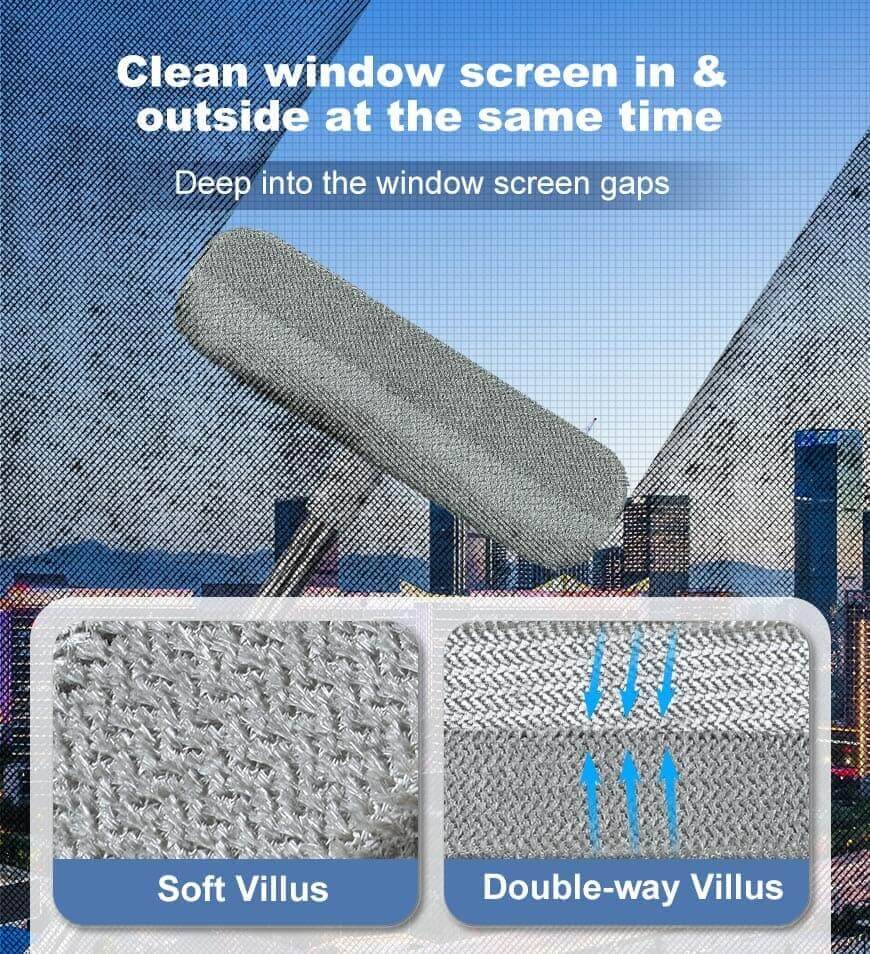 Joybos® 2 in 1 Extended Cleaning Brush for Window Screens, Carpets, Sofas Z89