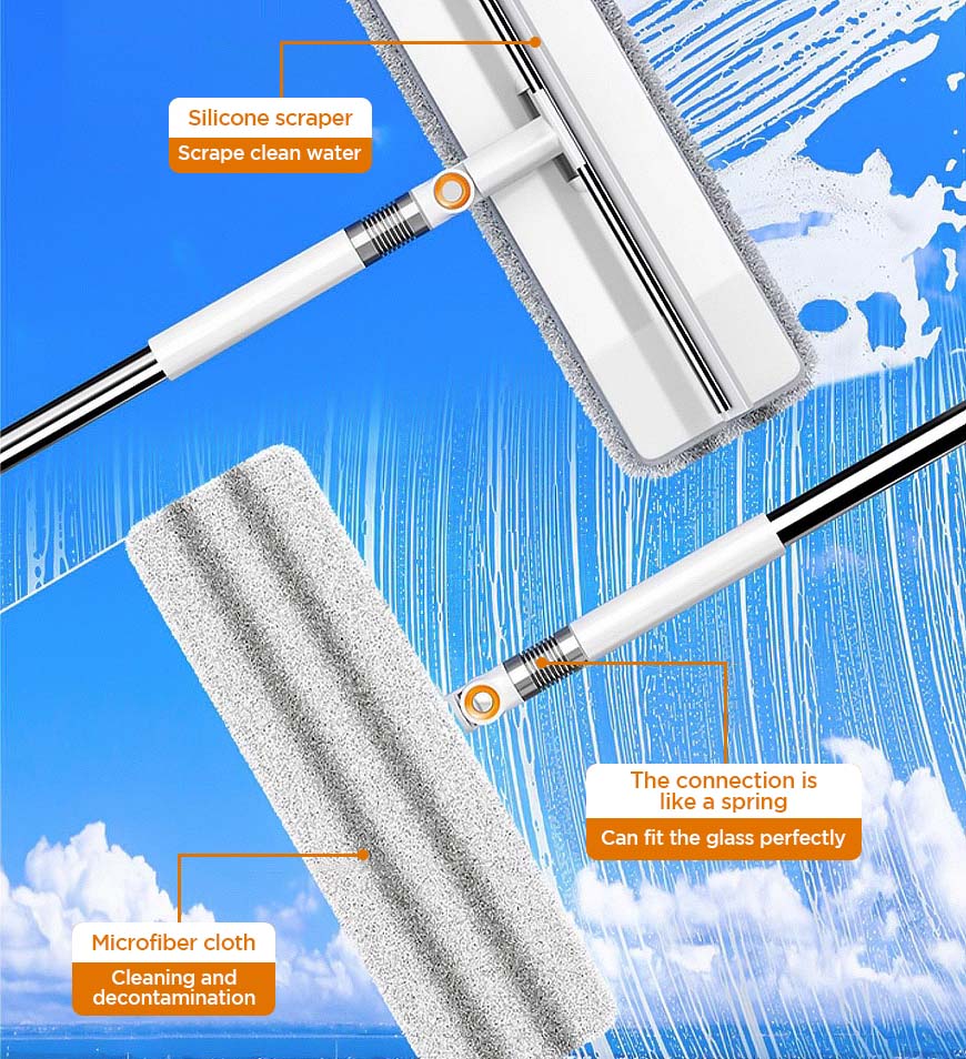 Joybos® Double Sided Stick Window Cleaner Z3