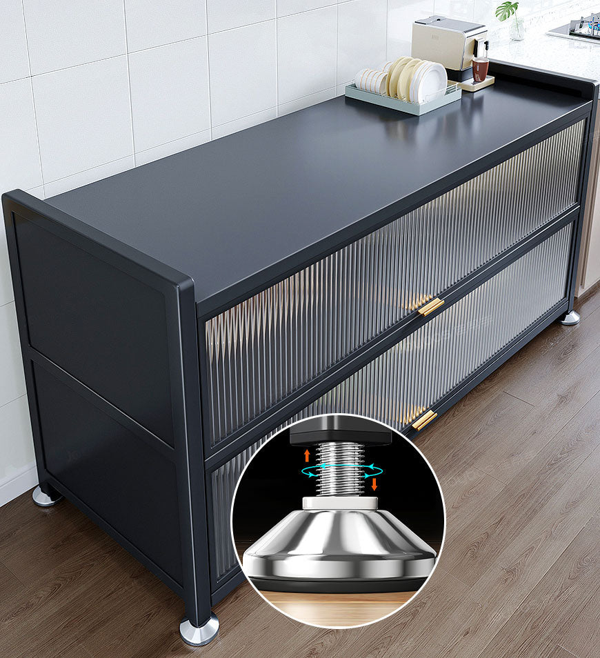 Joybos® 3Tier Metal Freestanding Sideboard Storage Cabinet With Door F97