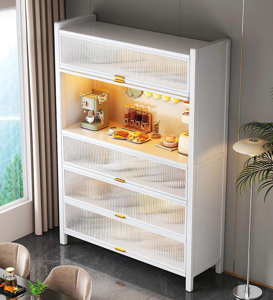 Joybos® Upgraded Larger Heavy Metal Kitchen Storage Cabinet F238