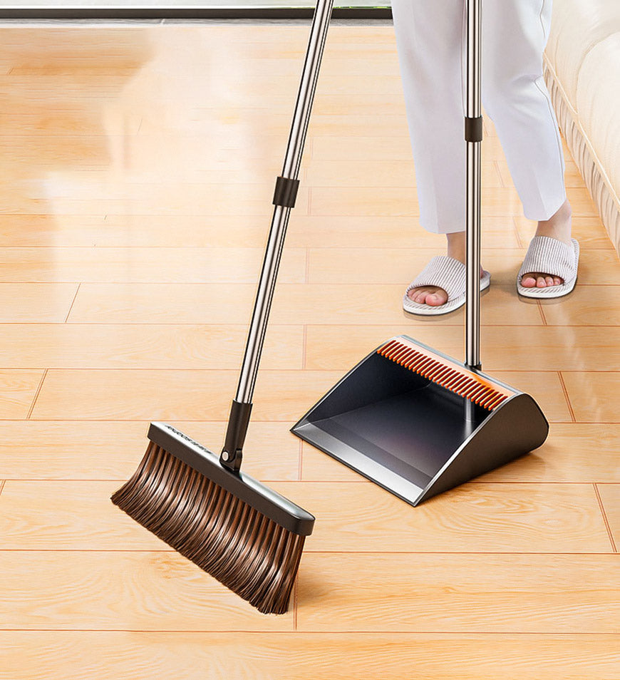 Joybos® Upgrade Broom And Dustpan Set With Dustpan Teeth Z177