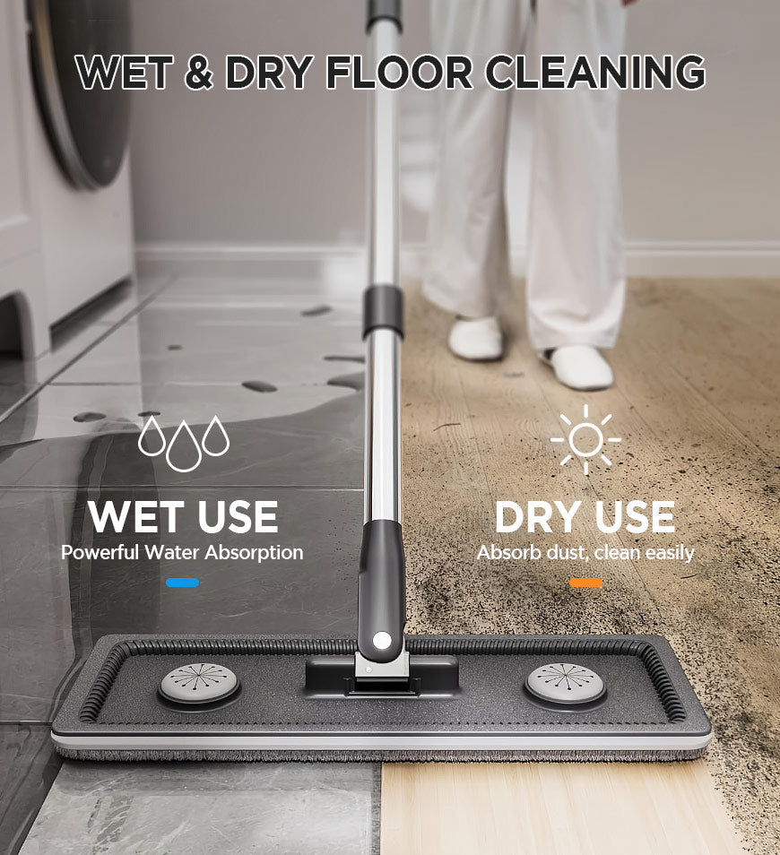 Joybos® Mop And Bucket With Wringer Set for 4 Washable Microfiber Mop Pads Z208