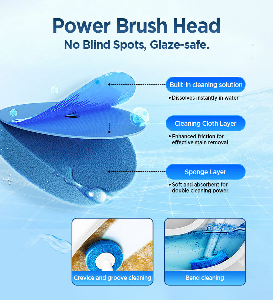 Joybos® Rainbow Toilet Brush Refills, 7 Colors Disposable Toilet Cleaning Heads Z210