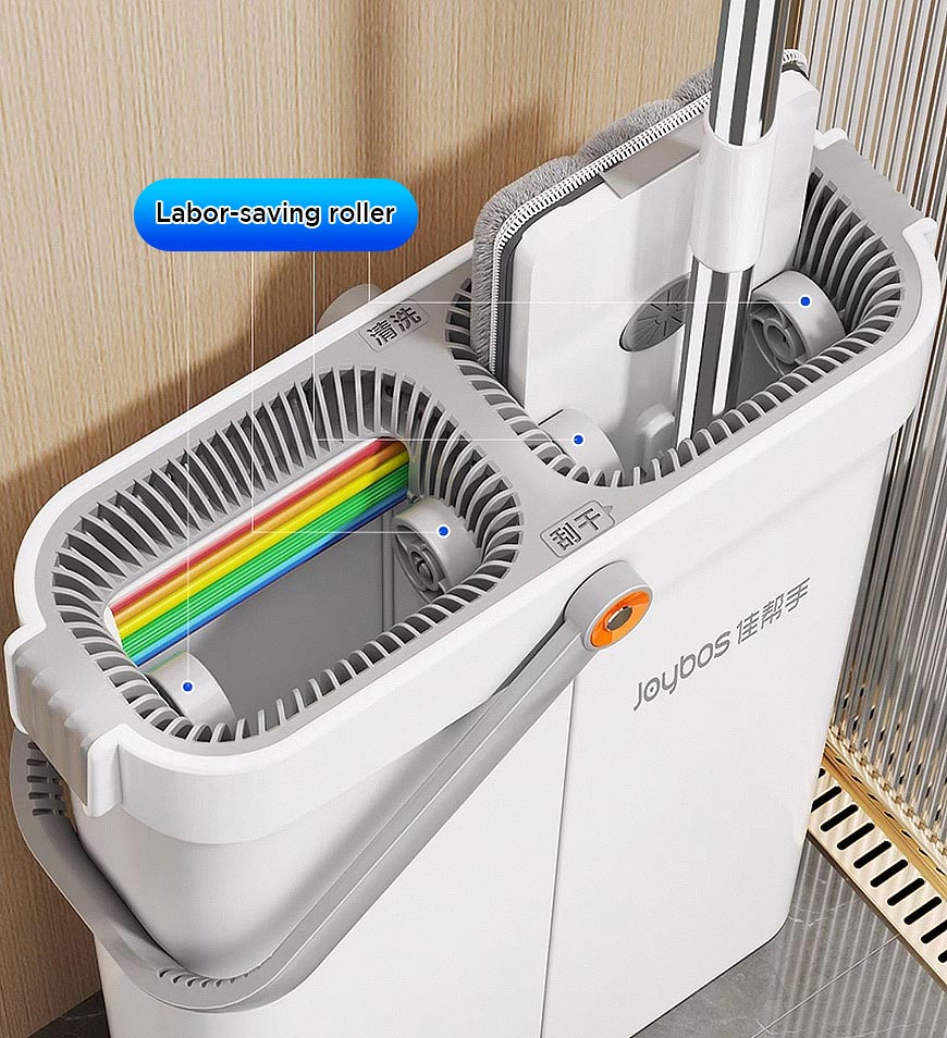 Joybos® 2 Pcs Large Flat Floor Mop and Bucket Set With Upgrade Wringer Set Z41