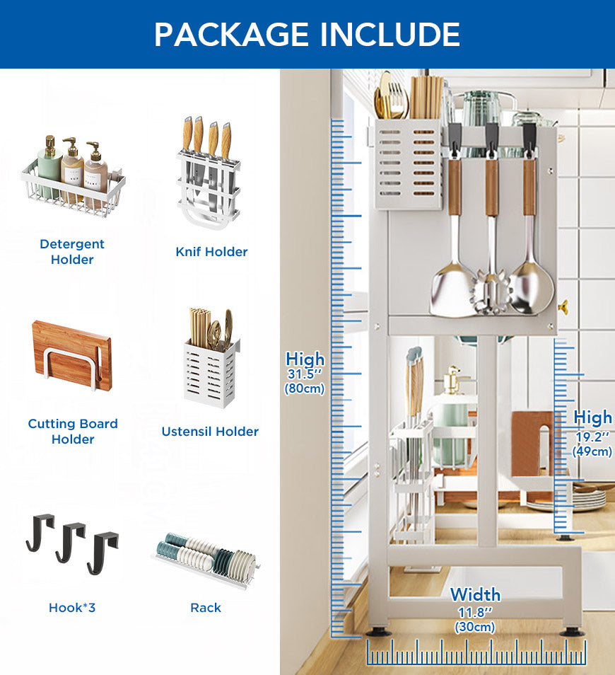 Joybos® Dish Rack Over The Sink with Cutlery Drainer