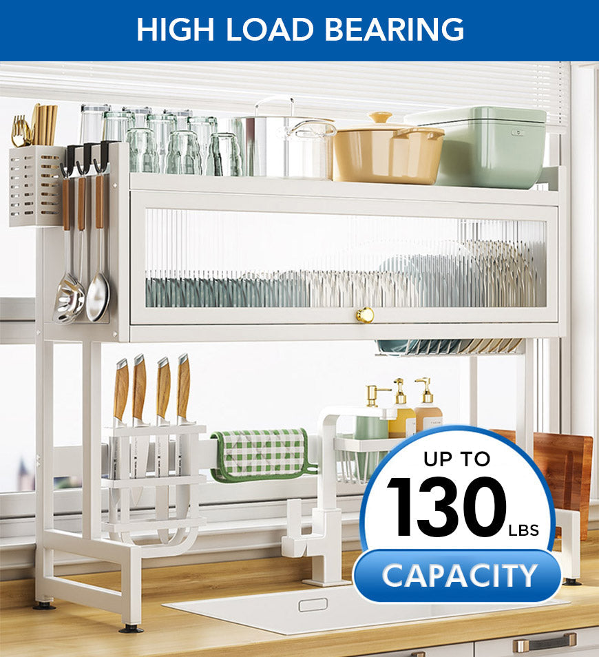 Joybos® Dish Rack Over The Sink with Cutlery Drainer