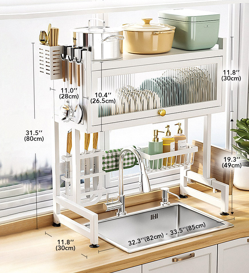 Joybos® Dish Rack Over The Sink with Cutlery Drainer