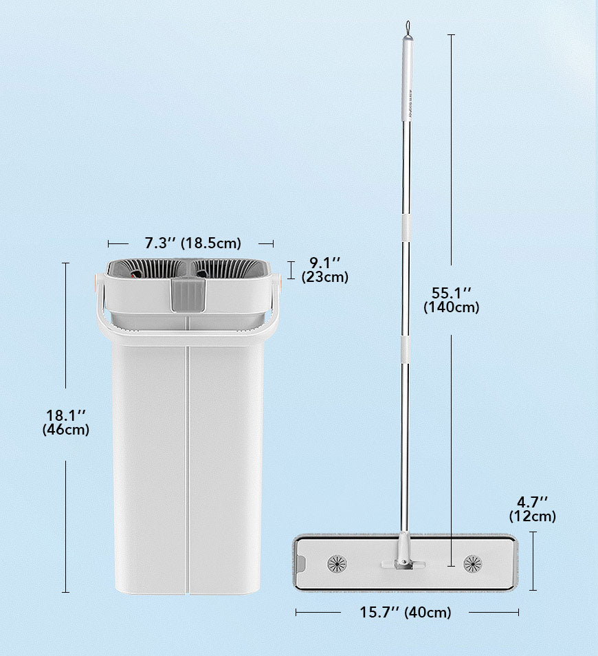 Joybos® Home Cleaning Flat Floor Mop and Bucket with Wringer Set