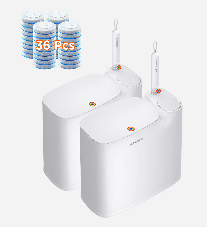Joybos® 2 In 1 Slim Bathroom Trash Can With Toilet Brush Z32