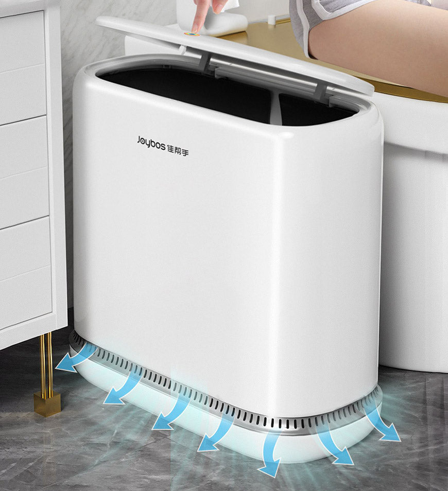 Joybos® 3.3Gal Bathroom Slim Press Top Lid Trash Can Z29