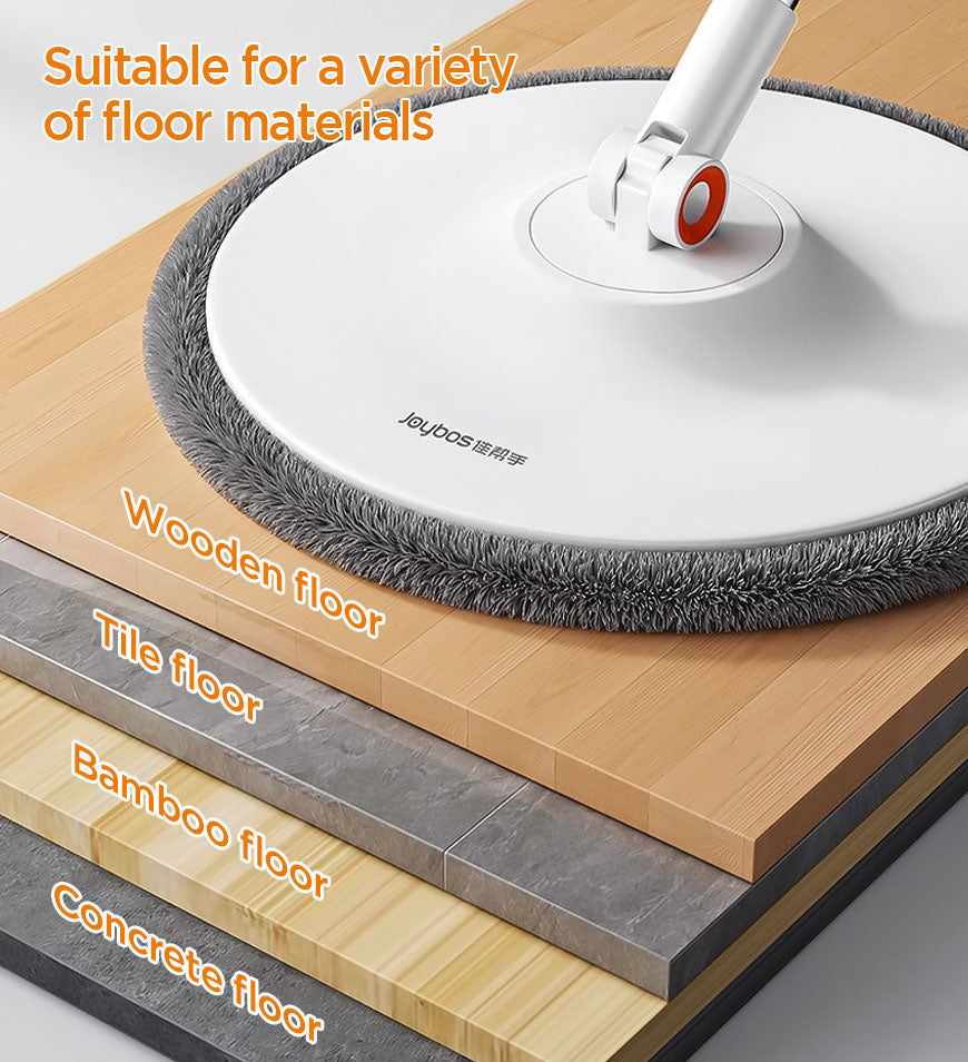 Joybos® 360 Spin Mop Bucket Set and Wringer with Three Types Mop Heads Z56