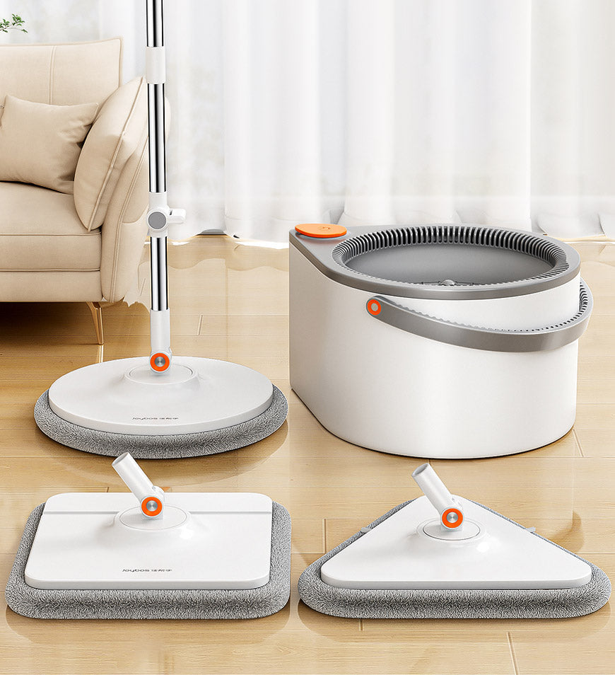 Joybos® 360 Spin Mop Bucket Set and Wringer with Three Types Mop Heads Z56