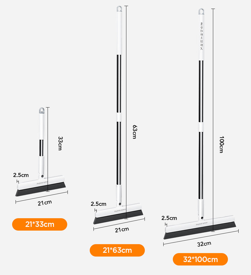 Joybos® Magic Broom for Interior Cleaning with Long Handle and Squeegee Z135