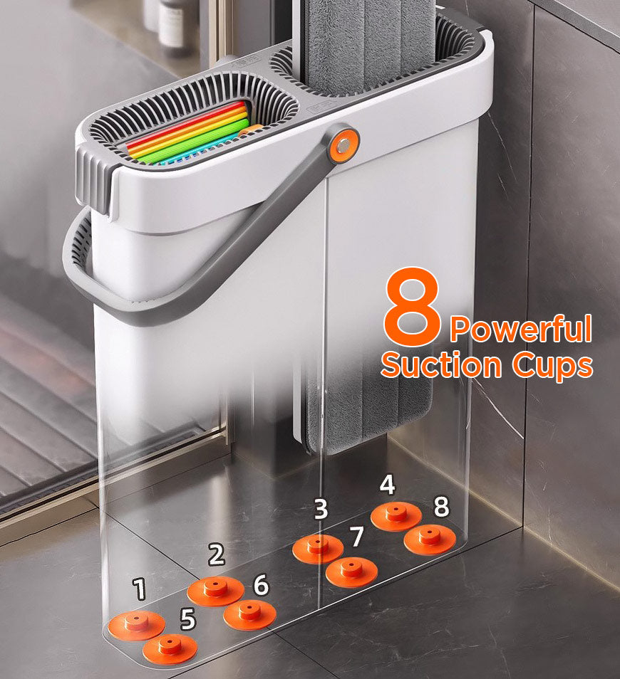 Joybos® 16" Large Flat Mop and Bucket With 4 Upgrade Wringer System Z88