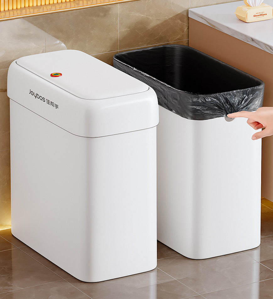 Joybos® Bathroom Narrow Press Trash Can With Pop-Up Lid Z103