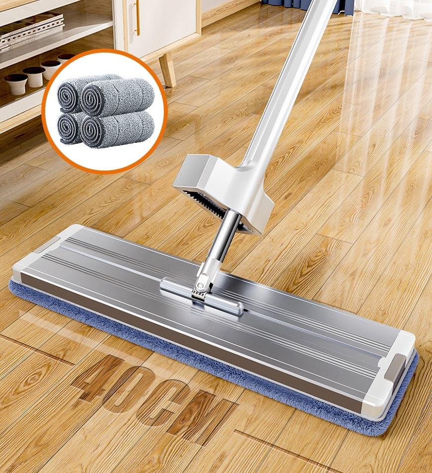 Joybos® 16" Microfiber Mop Floor Cleaning System with 4 Mop Pads
