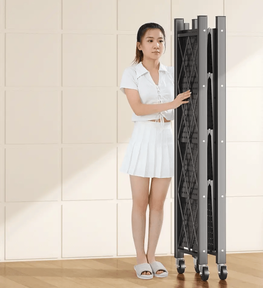 Joybos® Foldable Storage Shelving Units Metal on Wheels Casters