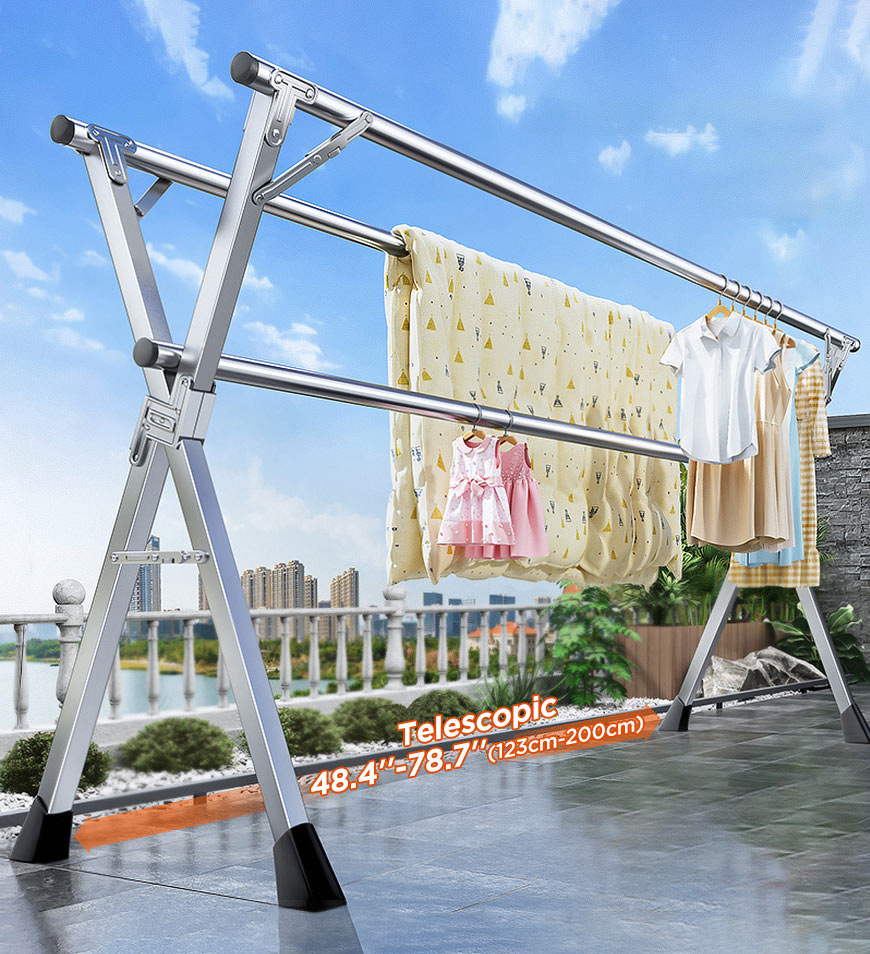 Joybos® Heavy Duty Stainless Steel Foldable Clothes Drying Rack F225
