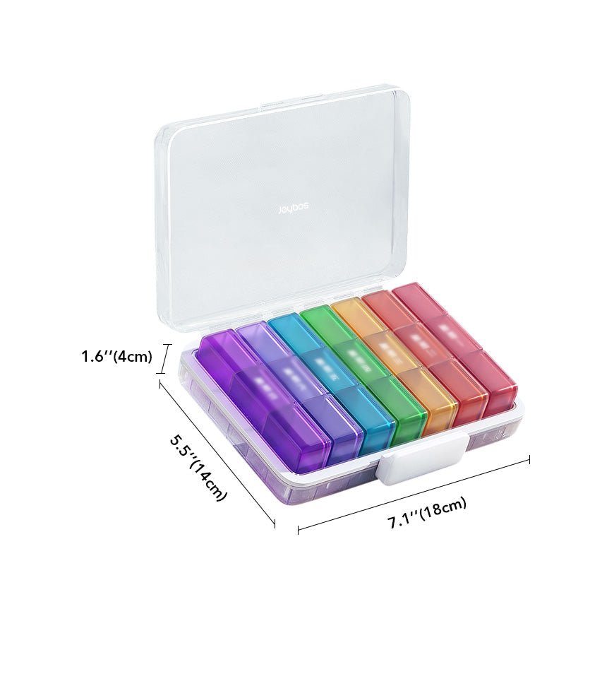 Joybos® Weekly 7 Detachable Day Pill Organizer 3 Times A Day Z143