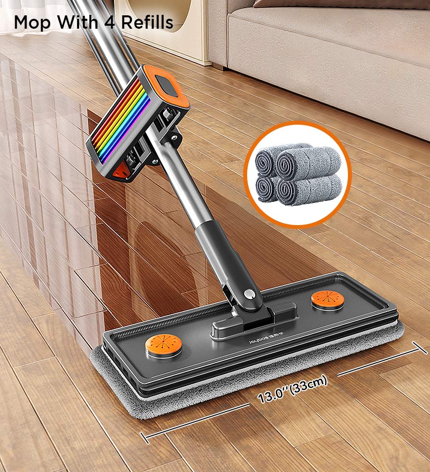 Joybos® Household Hands Free Flat Floor Mop With Wringer Set Z99