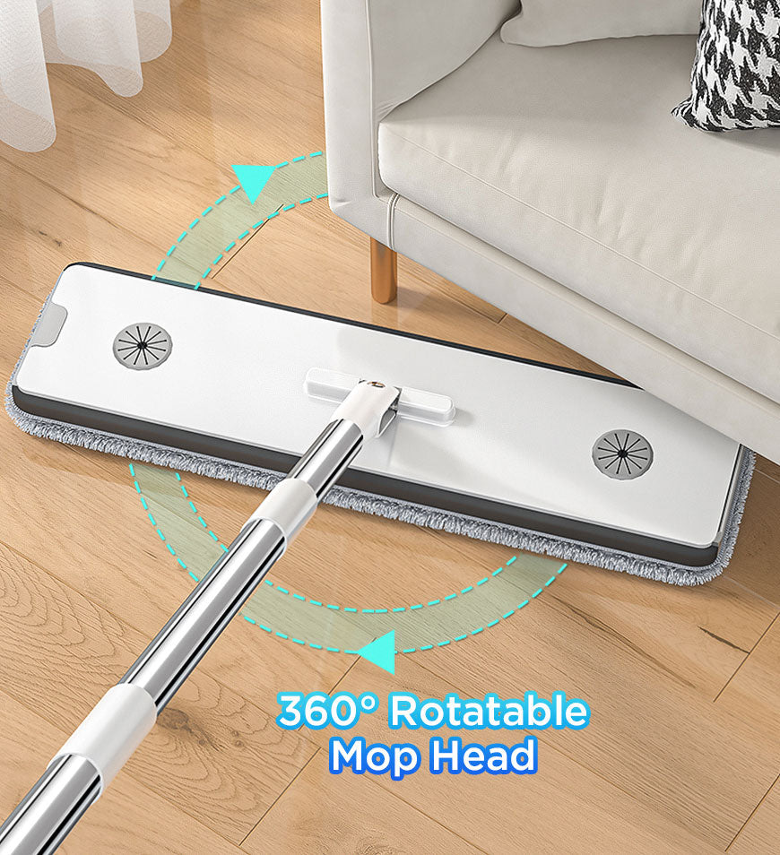 Joybos®Flat Floor Mop and Bucket Set with Aluminum Handle