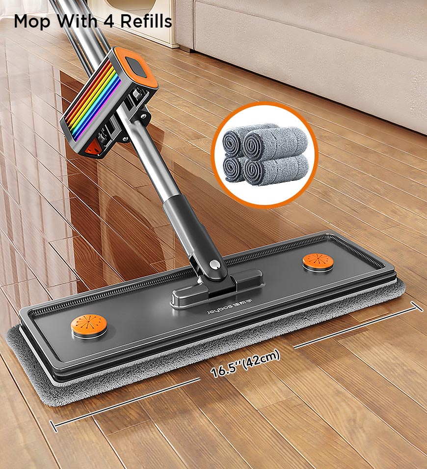 Joybos® Household Hands Free Flat Floor Mop With Wringer Set Z99