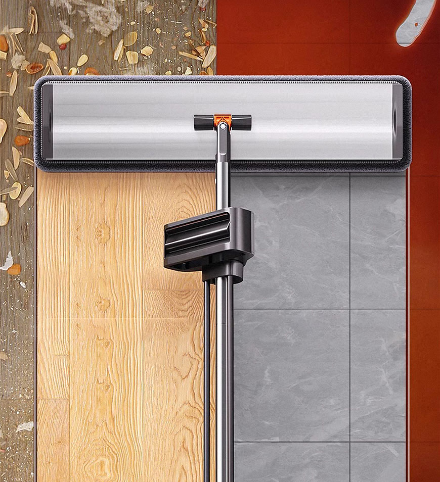 Joybos® 59 Inch Alloy Flat Mop And Bucket For Home With Extra Refills Z149