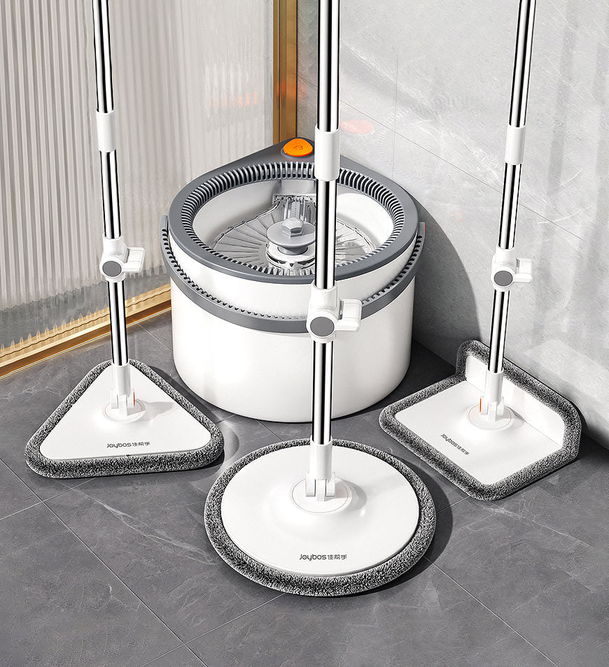 Joybos® 360 Spin Mop Bucket Set and Wringer with Three Types Mop Heads Z56