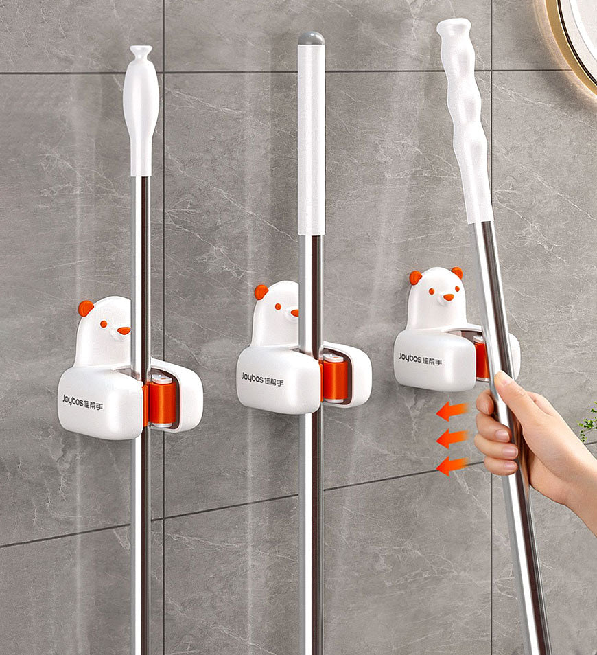 Joybos®Self-Adhesive No Drilling Broom Clip Mop Grippers