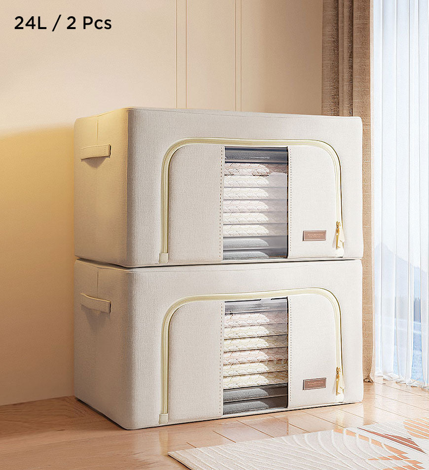 Joybos® Cotton Foldable Clothes Storage Box