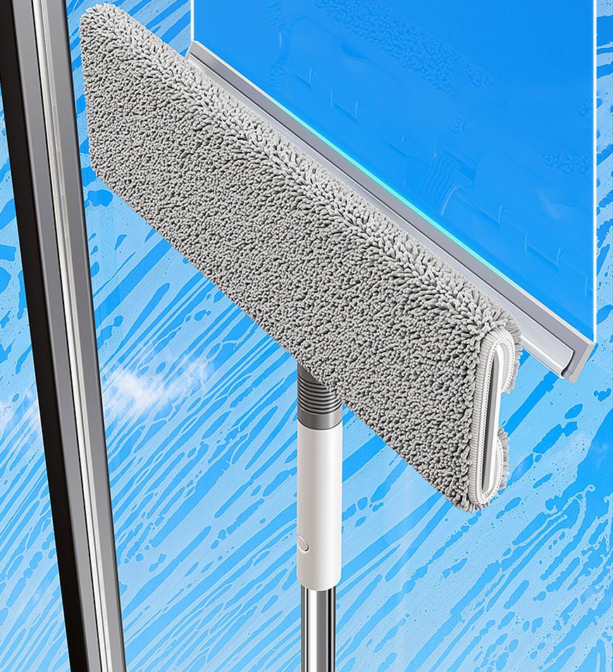 Joybos® Professional Multi-Use Rotatable Squeegee Window Cleaning Wiper Z63