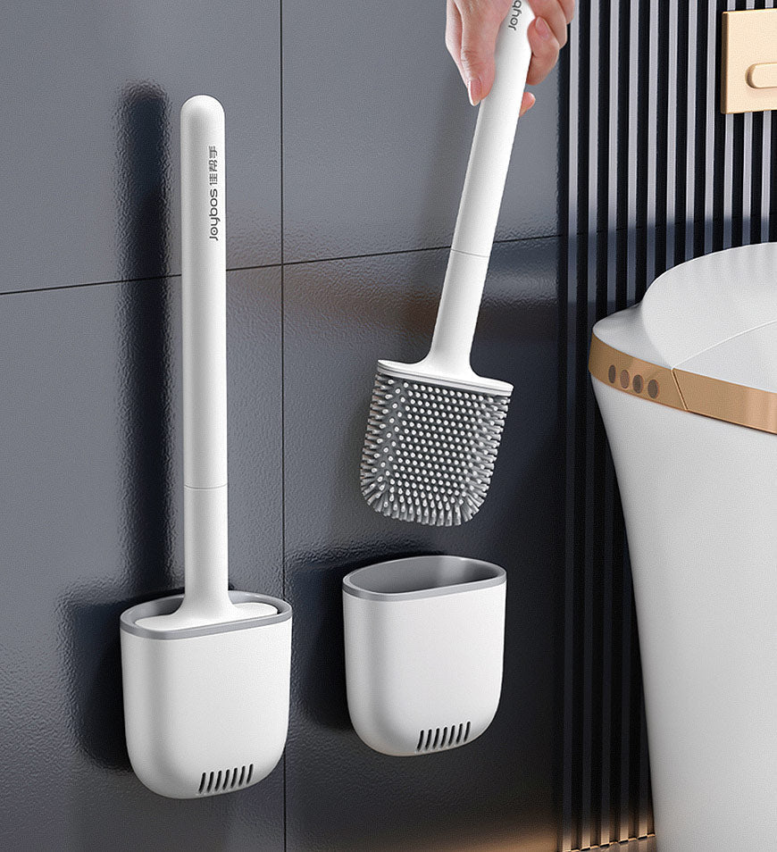Joybos® Silicone Toilet Brush with Drain Tray Z178