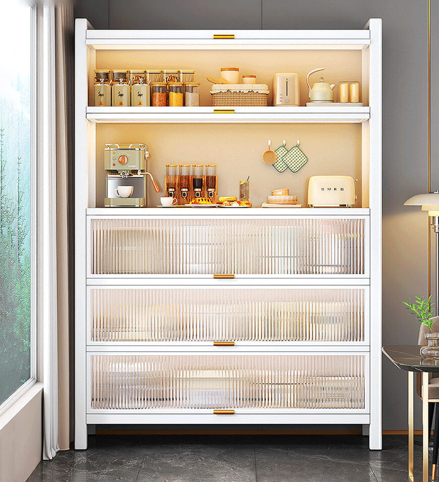 Joybos® Upgraded Larger Heavy Metal Kitchen Storage Cabinet F238