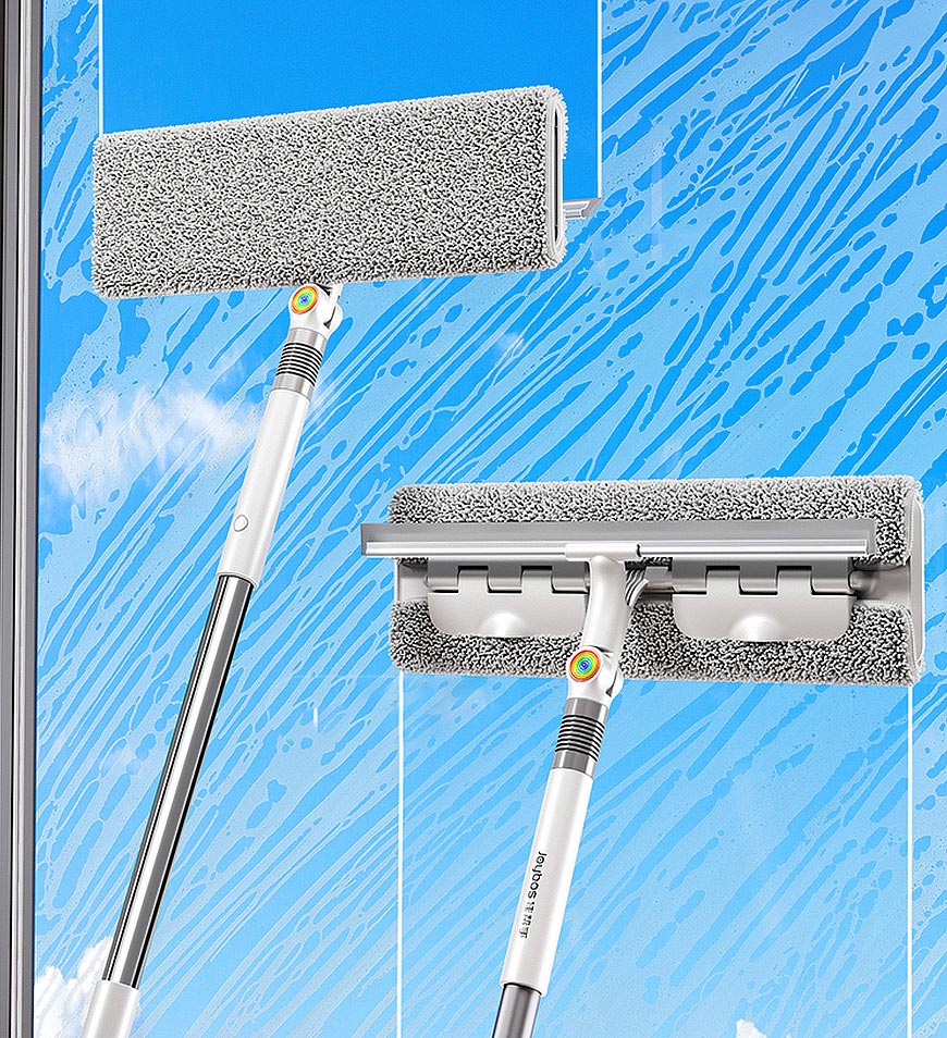 Joybos® Professional Multi-Use Rotatable Squeegee Window Cleaning Wiper Z63