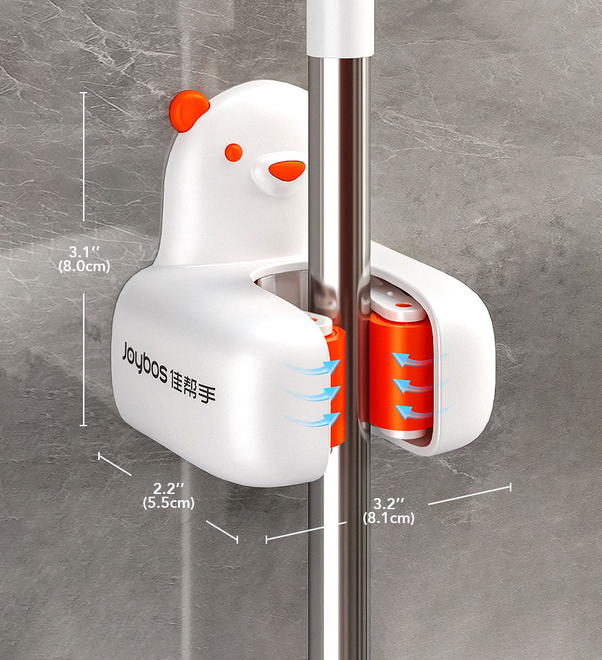 Joybos®Self-Adhesive No Drilling Broom Clip Mop Grippers