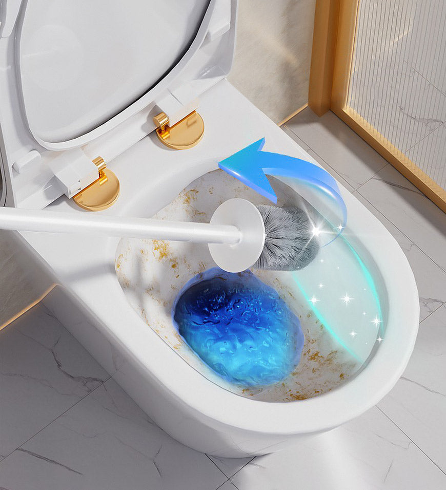 Joybos® Wall Mounted Or Standing Toilet Bowl Brush And Holder Set With Fine Bristles Z200