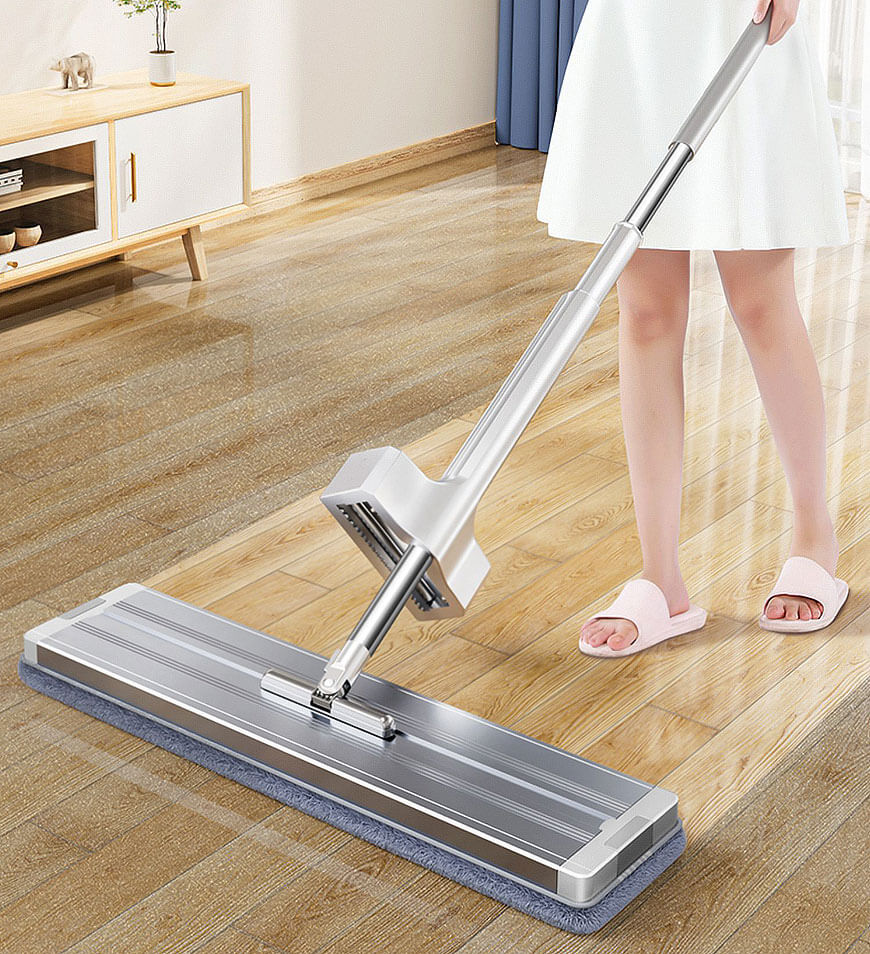 Joybos® 16" Microfiber Mop Floor Cleaning System with 4 Mop Pads