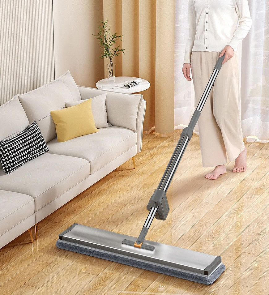 Joybos® Flat Professional Cotton Mop With 2 Mop Pads Z12